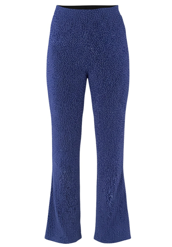 Flared Broek Shiny Sky Blue - Festivales