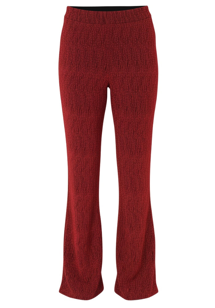 Flared Broek Shiny Red Queen - Festivales