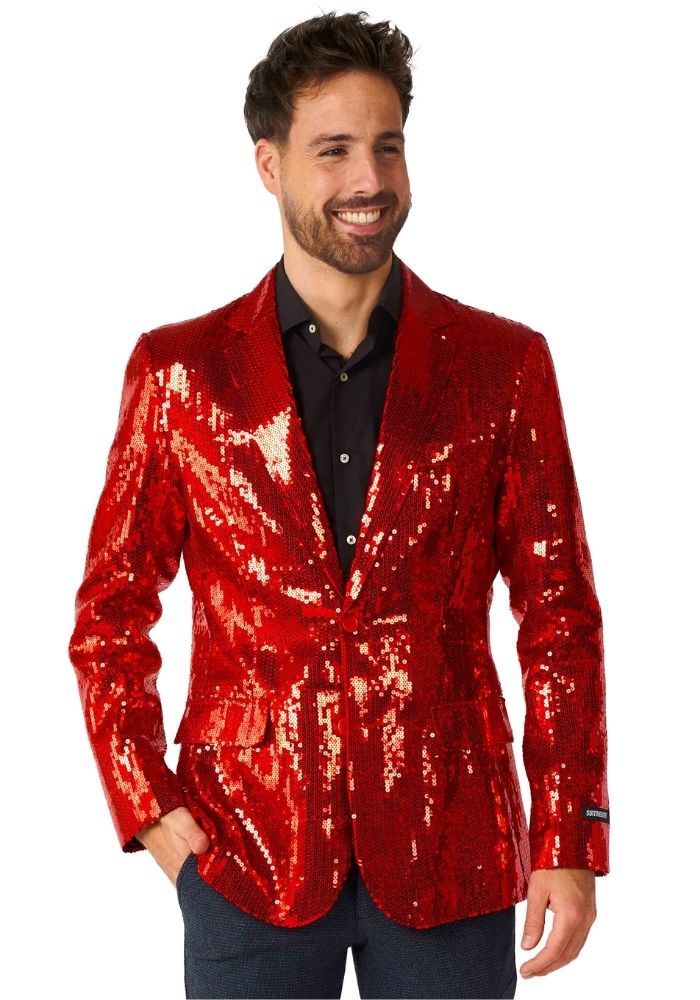 Blazer Sequins Rood - Festivales