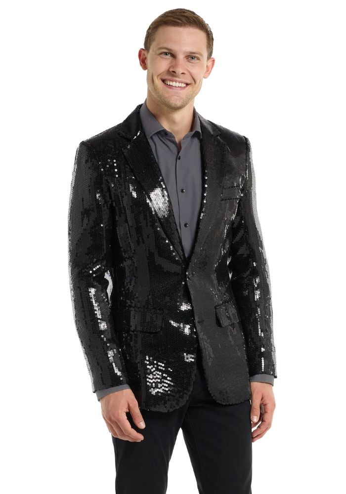 Blazer Sequins Zwart - Festivales