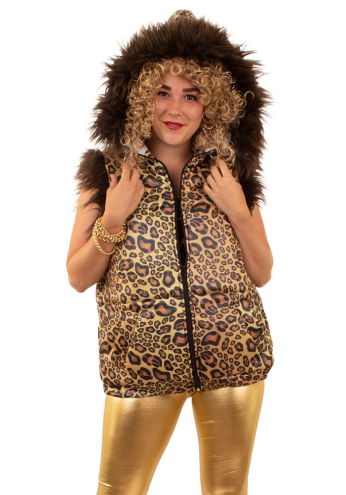 Carnavalsjas Bodywarmer Panter Unisex - Festivales