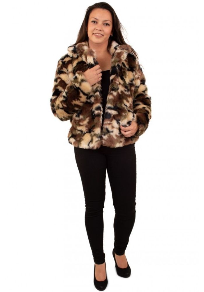 Bontjas Camouflage Dames - Festivales