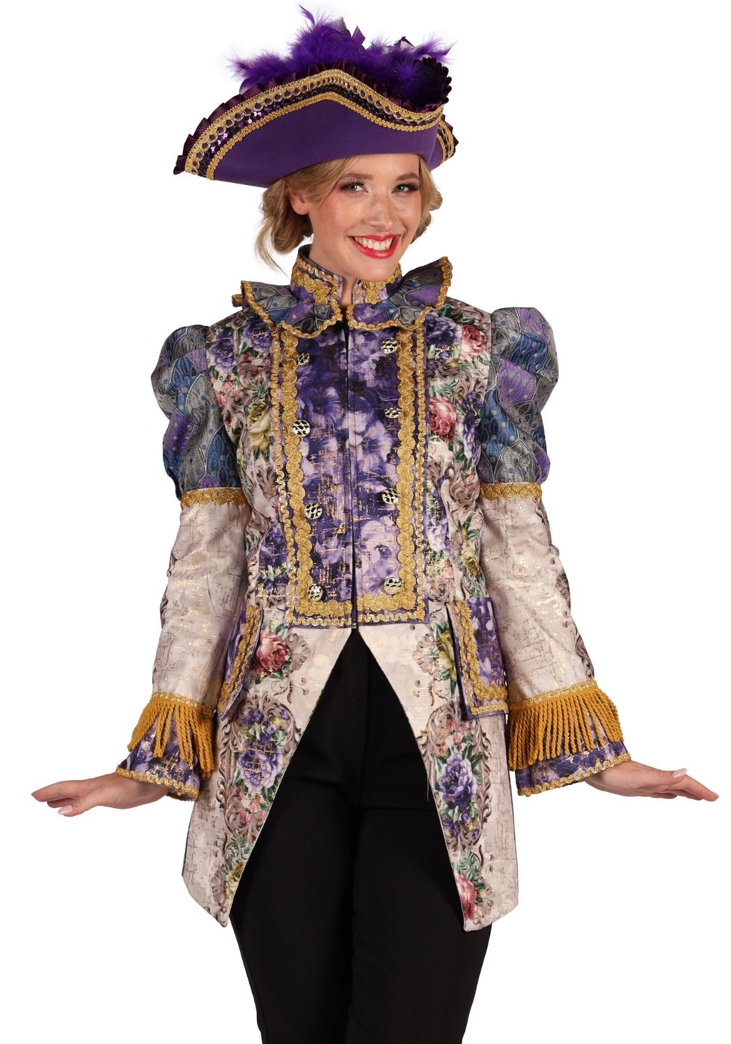 Carnavalsjas Dames Amadea Paars - Festivales