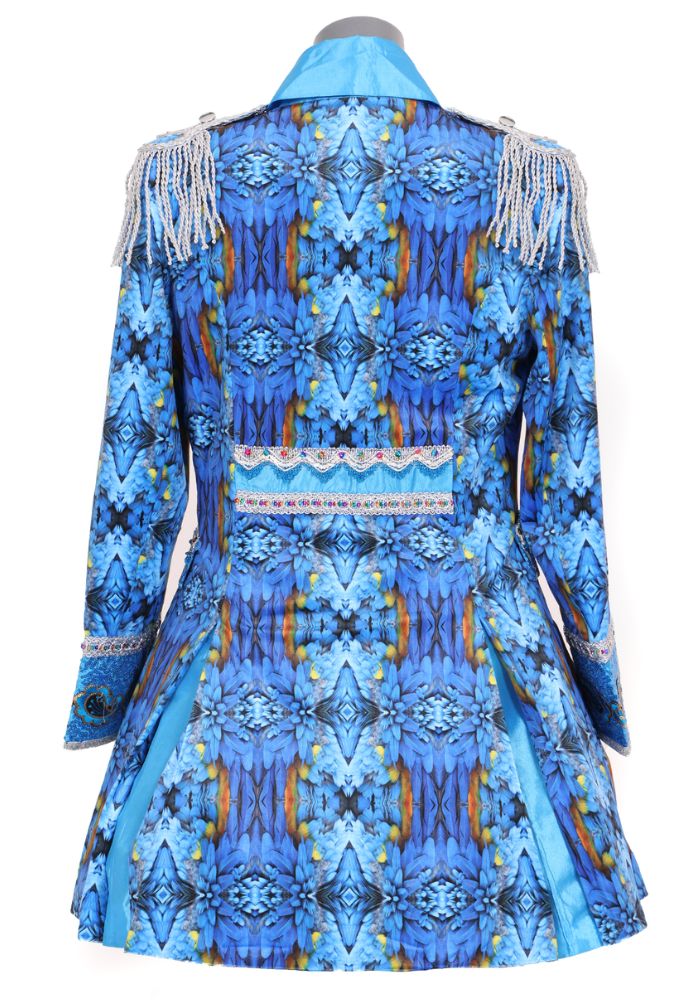 Carnavalsjas Dames Blauw Zilver Lady - Festivales