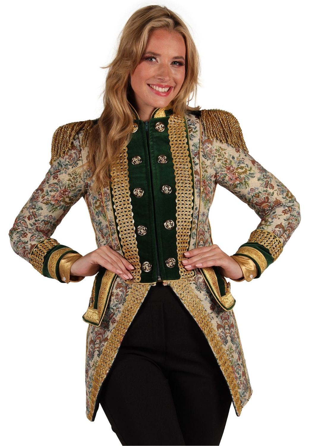 Carnavalsjas Dames Classic Style Wit - Festivales