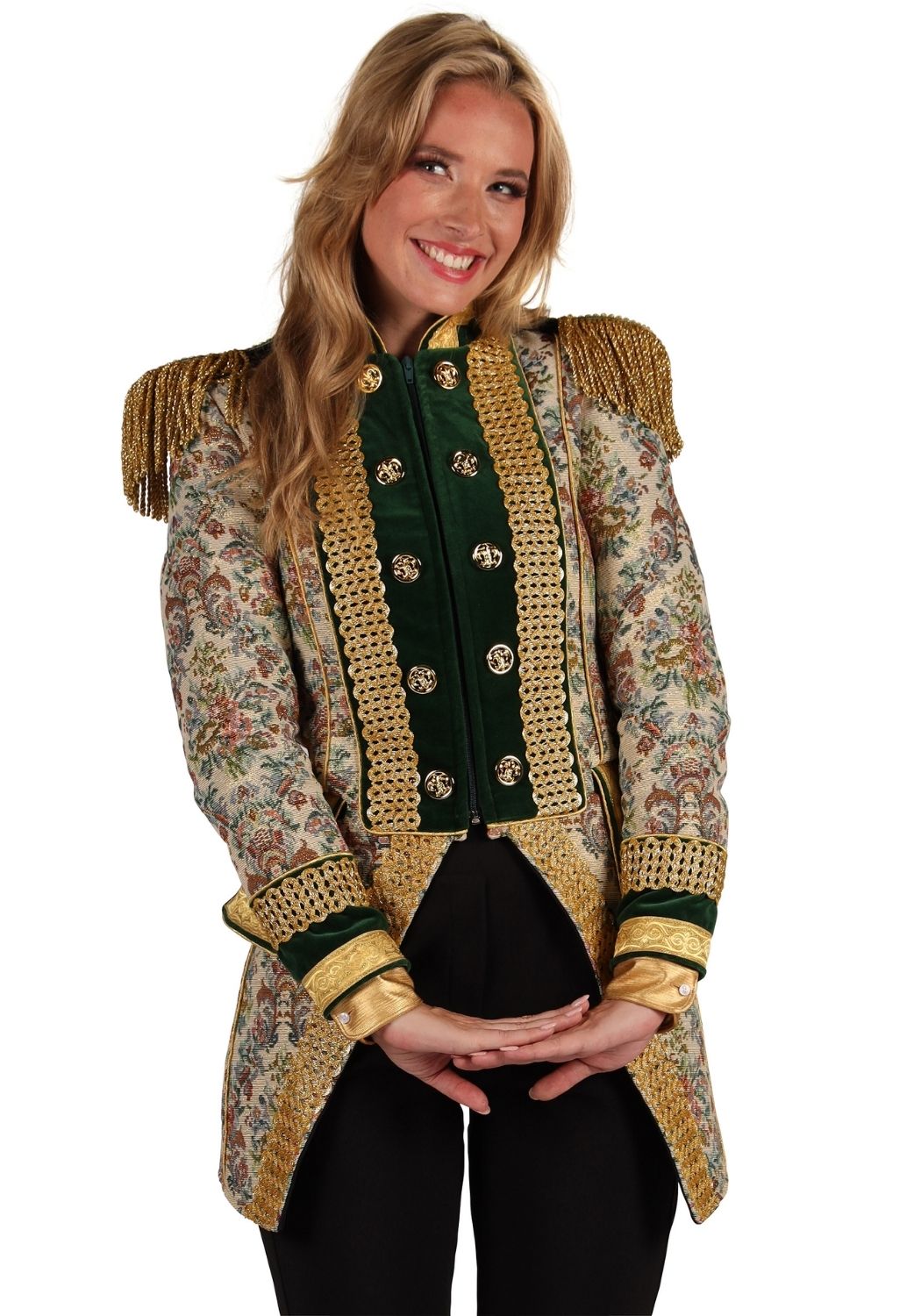 Carnavalsjas Dames Classic Style Wit - Festivales