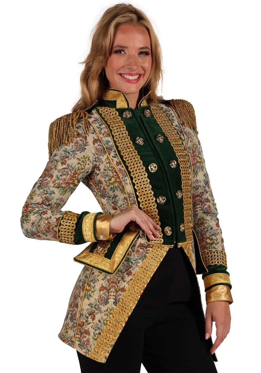 Carnavalsjas Dames Classic Style Wit - Festivales