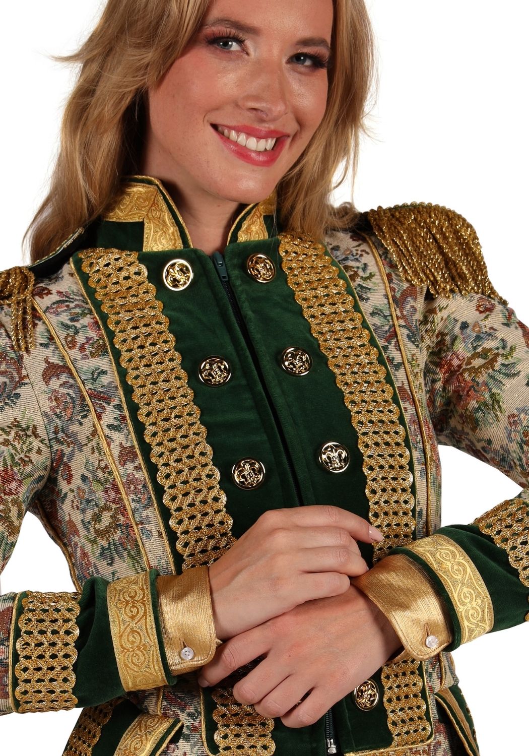 Carnavalsjas Dames Classic Style Wit - Festivales