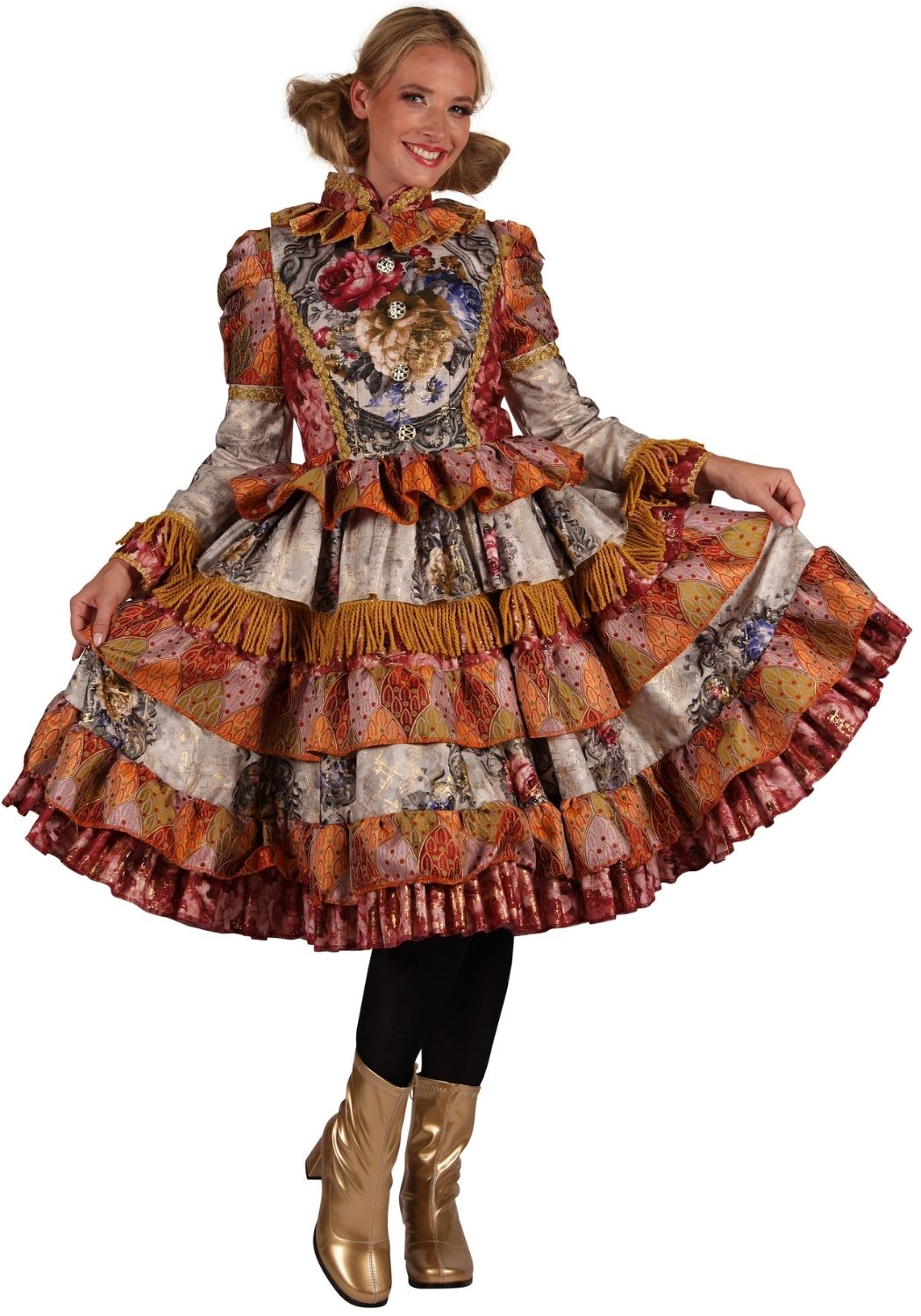 Carnavalsjas Dames Jurk Constanze Oranje - Festivales