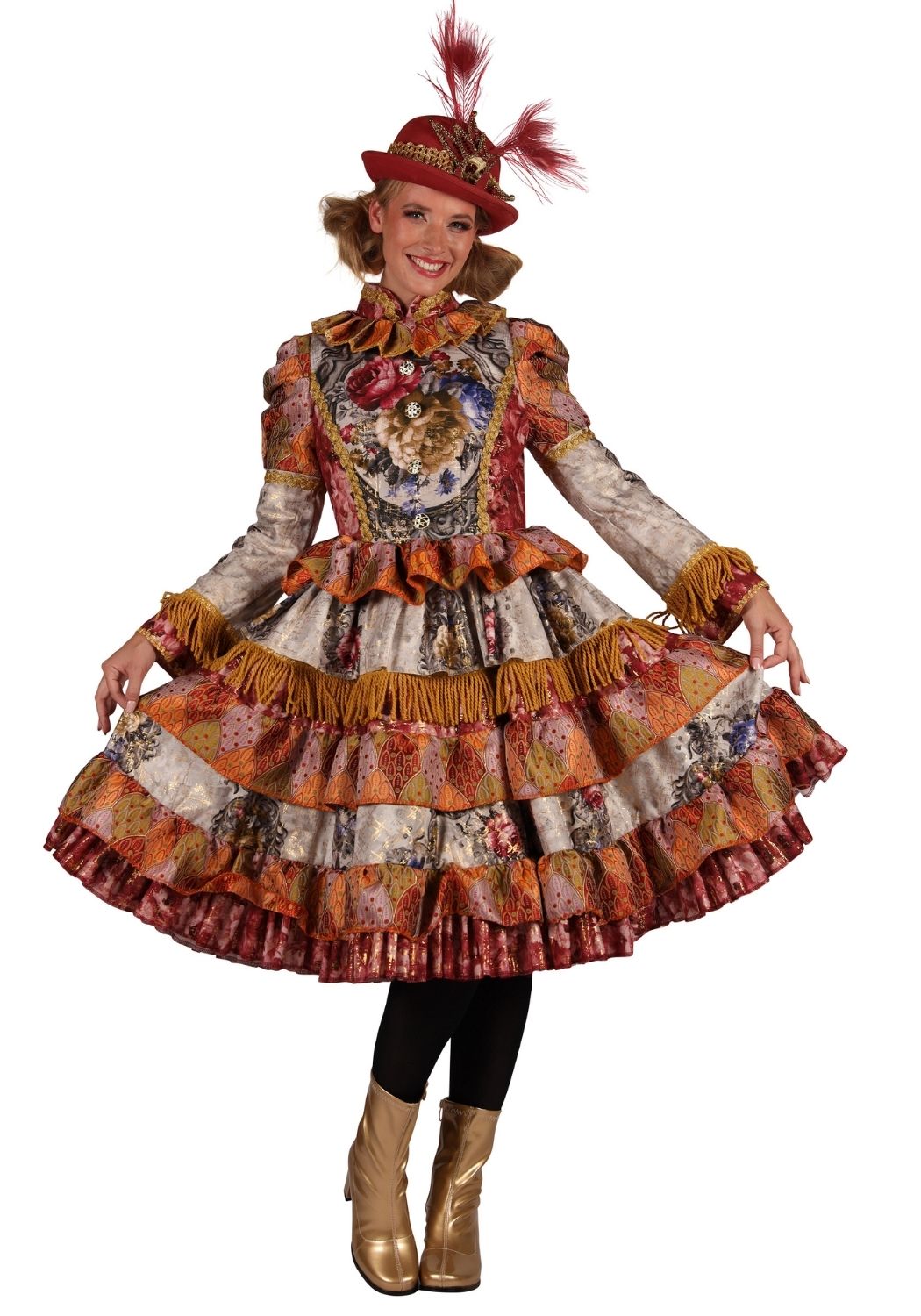 Carnavalsjas Dames Jurk Constanze Oranje - Festivales