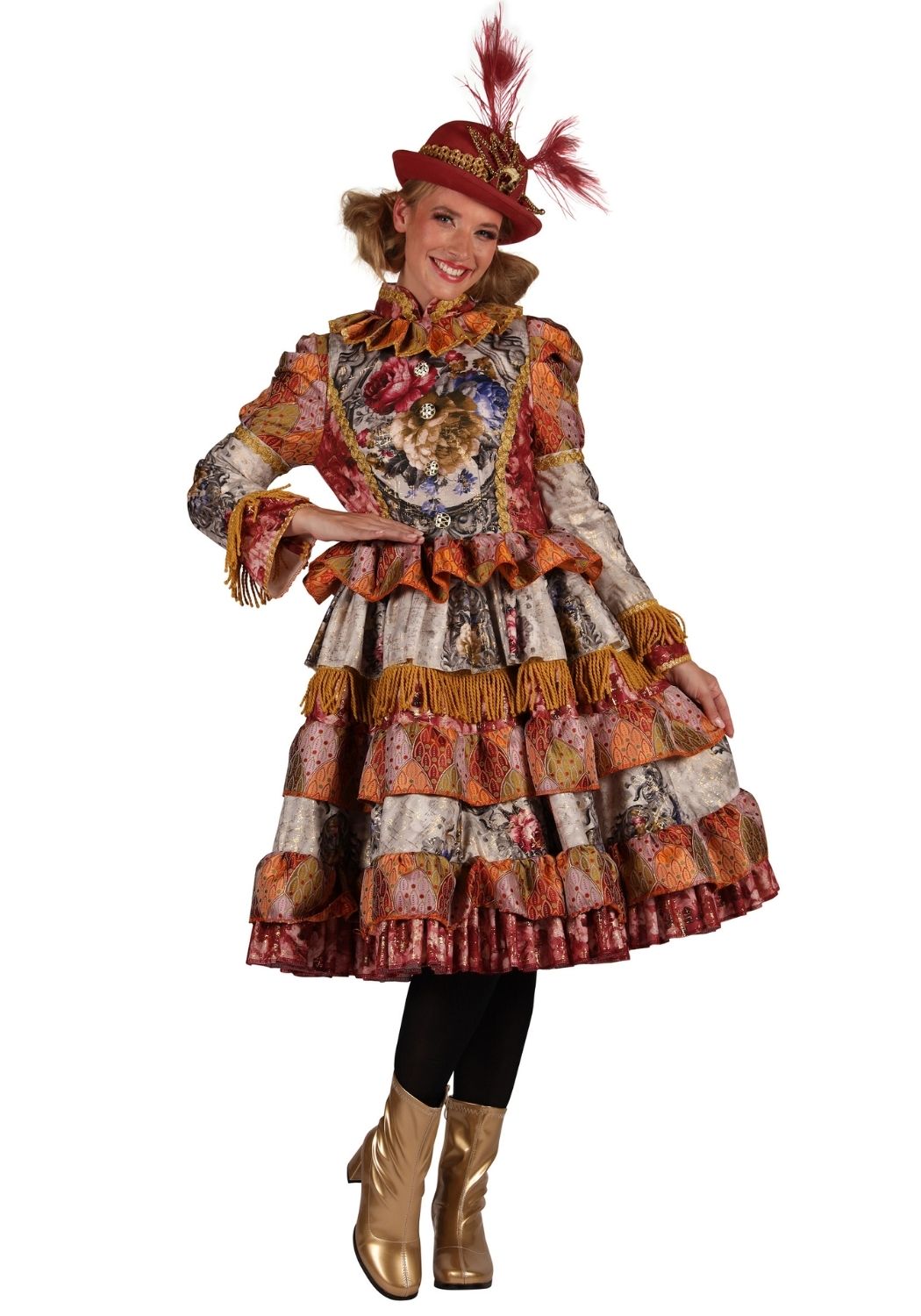 Carnavalsjas Dames Jurk Constanze Oranje - Festivales