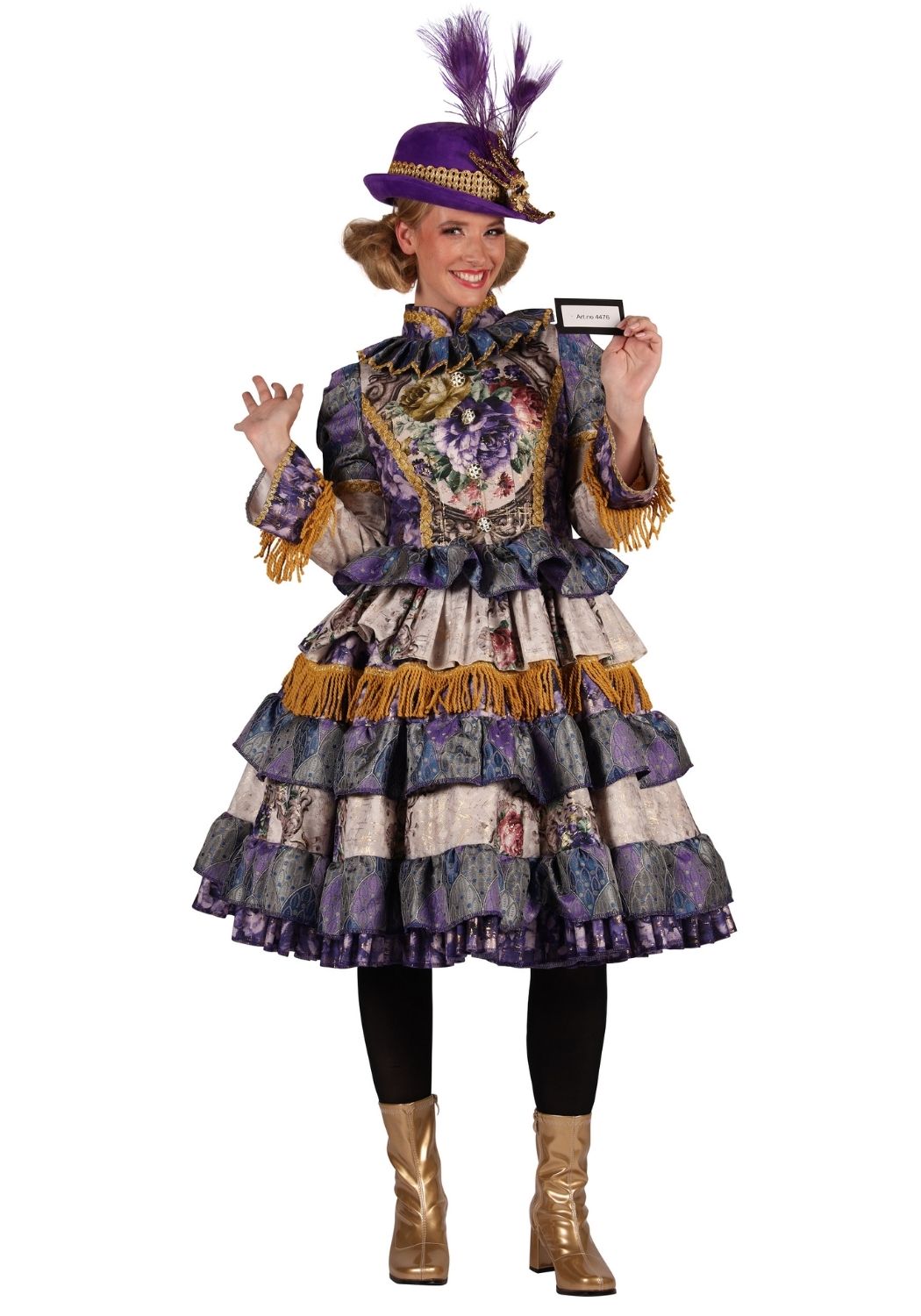 Carnavalsjas Dames Jurk Constanze Paars - Festivales