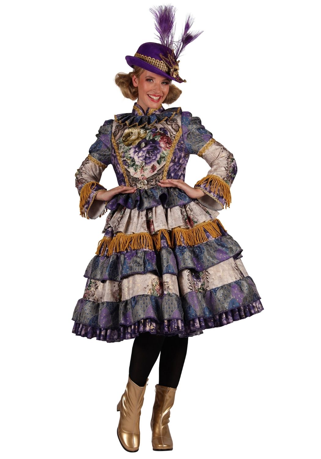 Carnavalsjas Dames Jurk Constanze Paars - Festivales