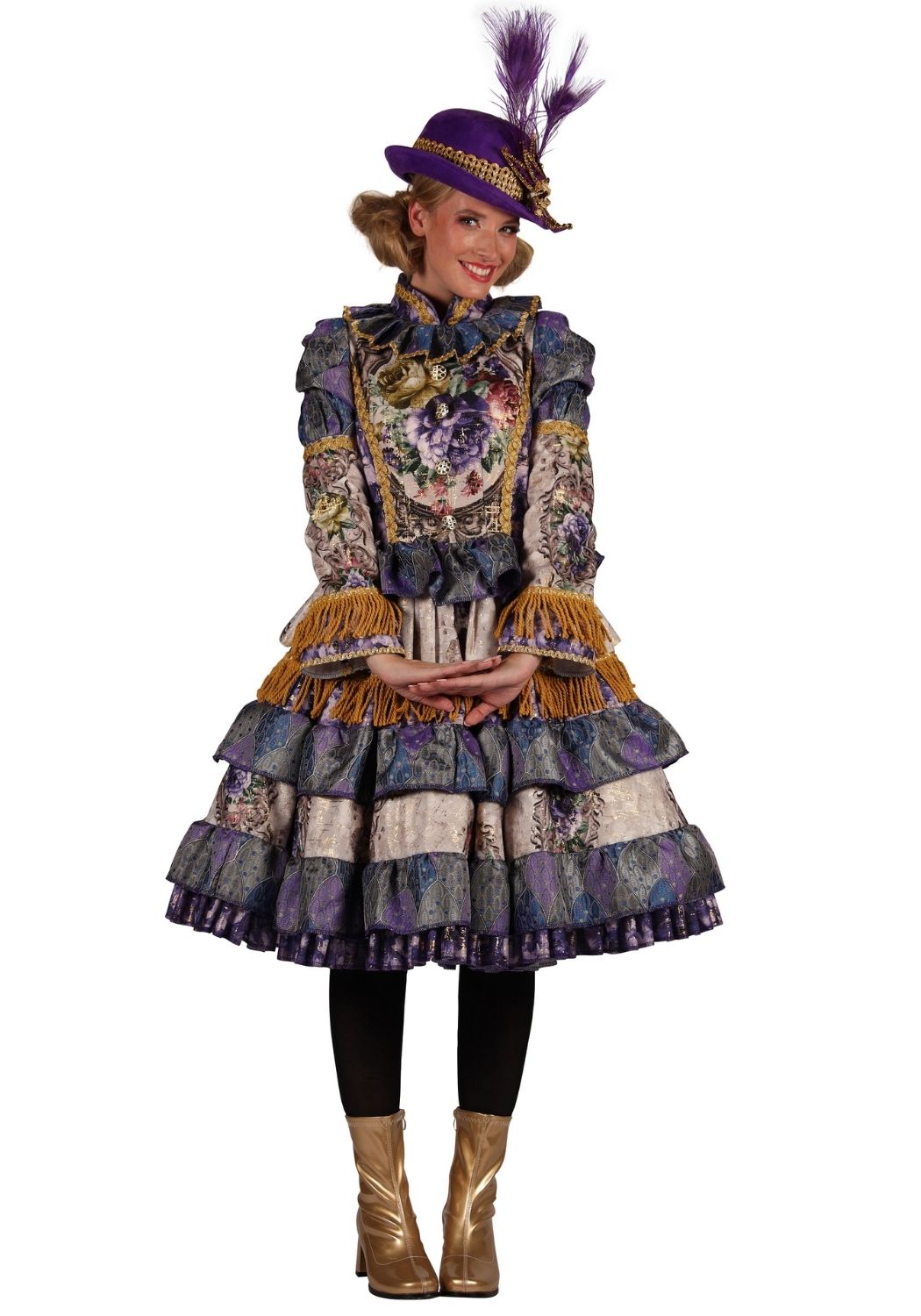 Carnavalsjas Dames Jurk Constanze Paars - Festivales