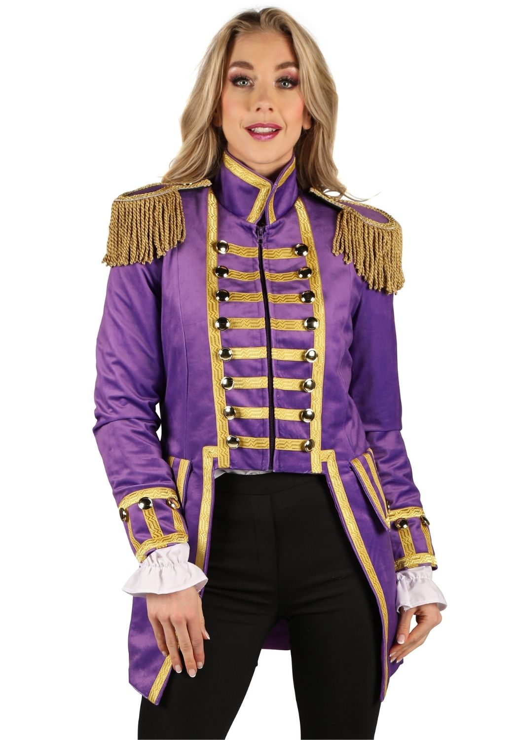 Carnavalsjas Dames Fantasy World Paars/Goud - Festivales