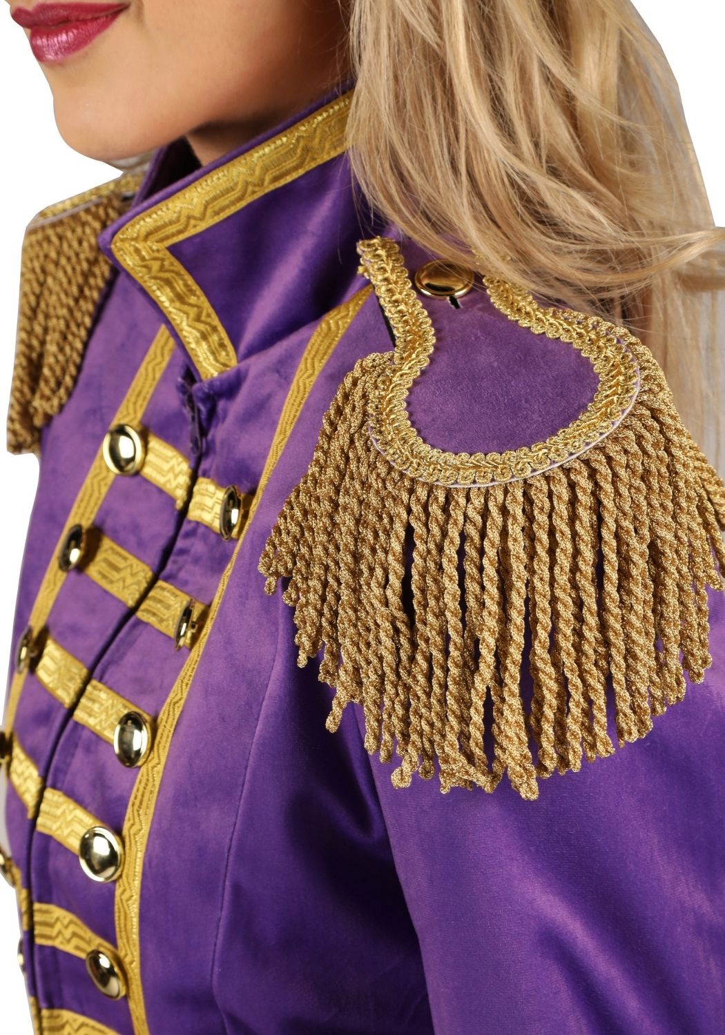 Carnavalsjas Dames Fantasy World Paars/Goud - Festivales