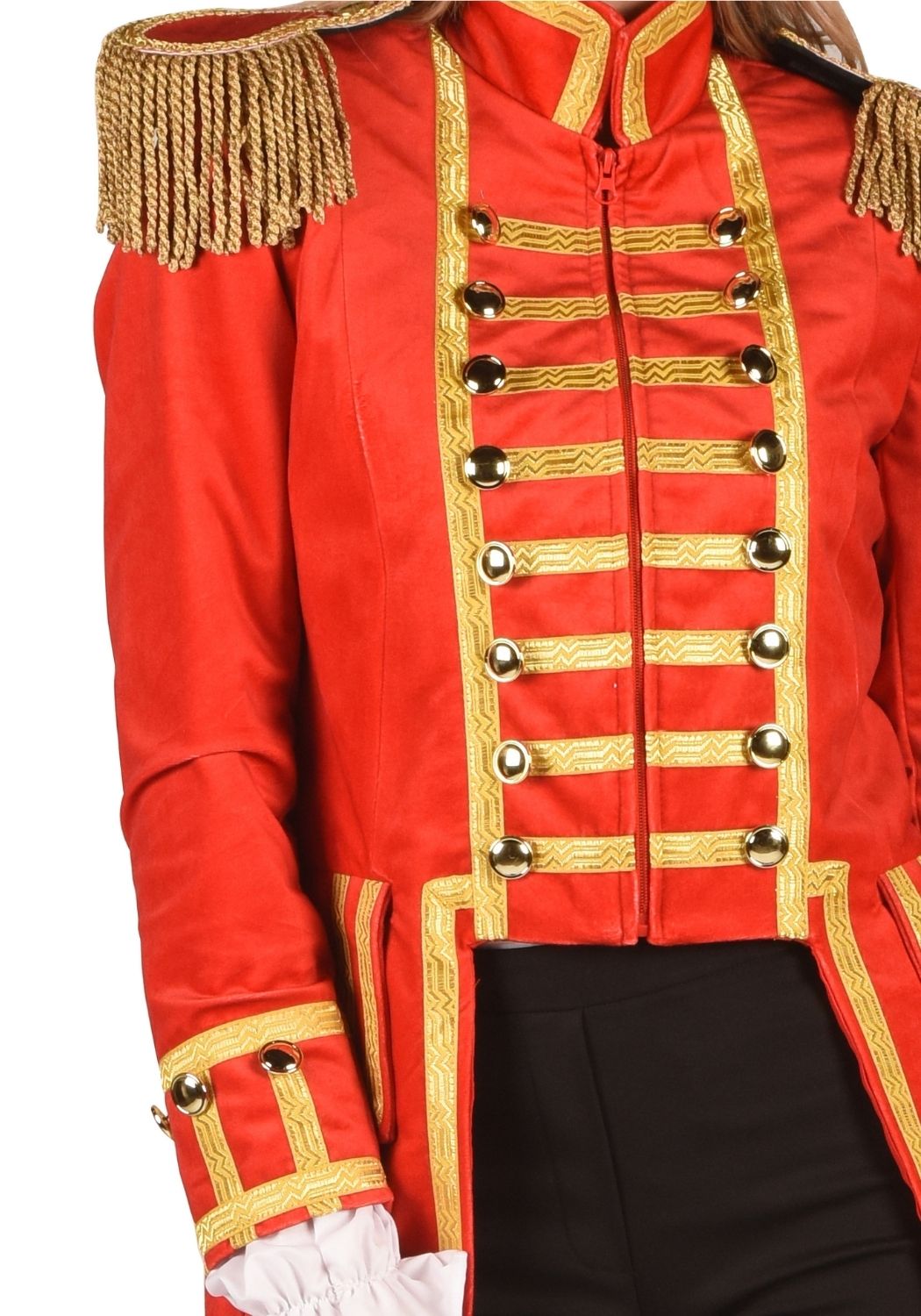 Carnavalsjas Dames Fantasy World Rood/Goud - Festivales