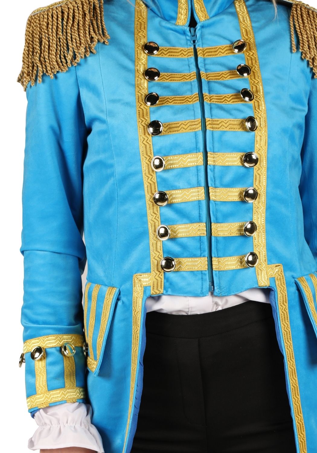 Carnavalsjas Dames Fantasy World Turquoise/Goud - Festivales