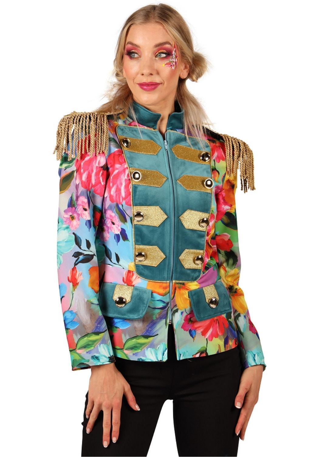 Carnavalsjas Dames Color Queen Flow - Festivales