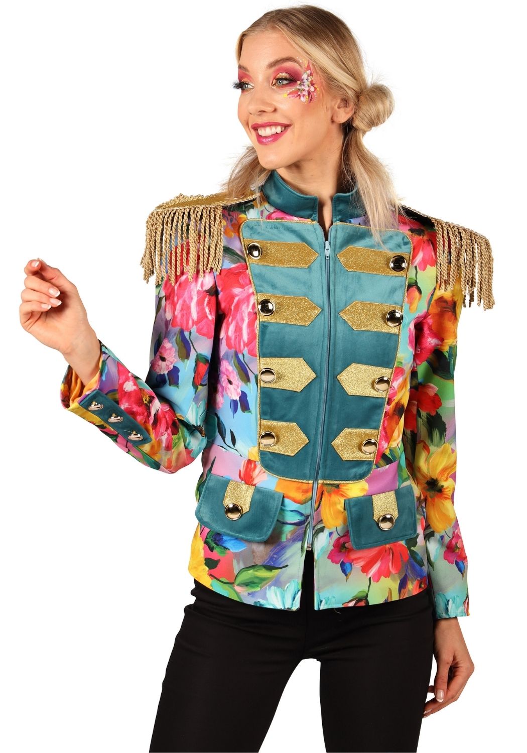 Carnavalsjas Dames Color Queen Flow - Festivales