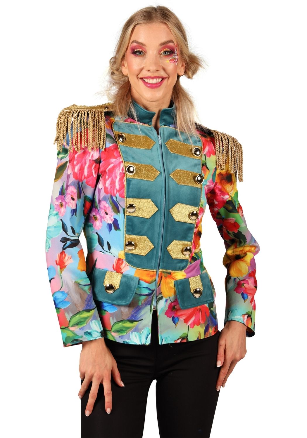 Carnavalsjas Dames Color Queen Flow - Festivales