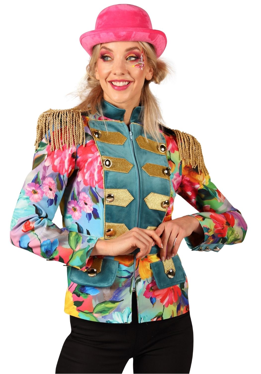 Carnavalsjas Dames Color Queen Flow - Festivales