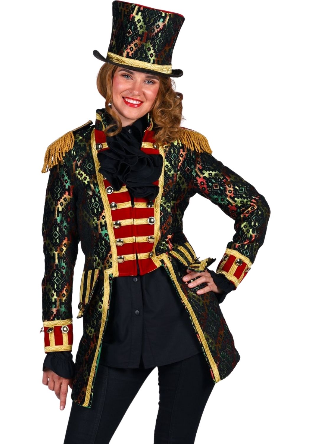 Carnavalsjas Dames Hologram Groen - Festivales