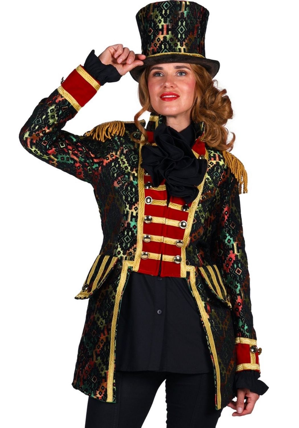 Carnavalsjas Dames Hologram Groen - Festivales