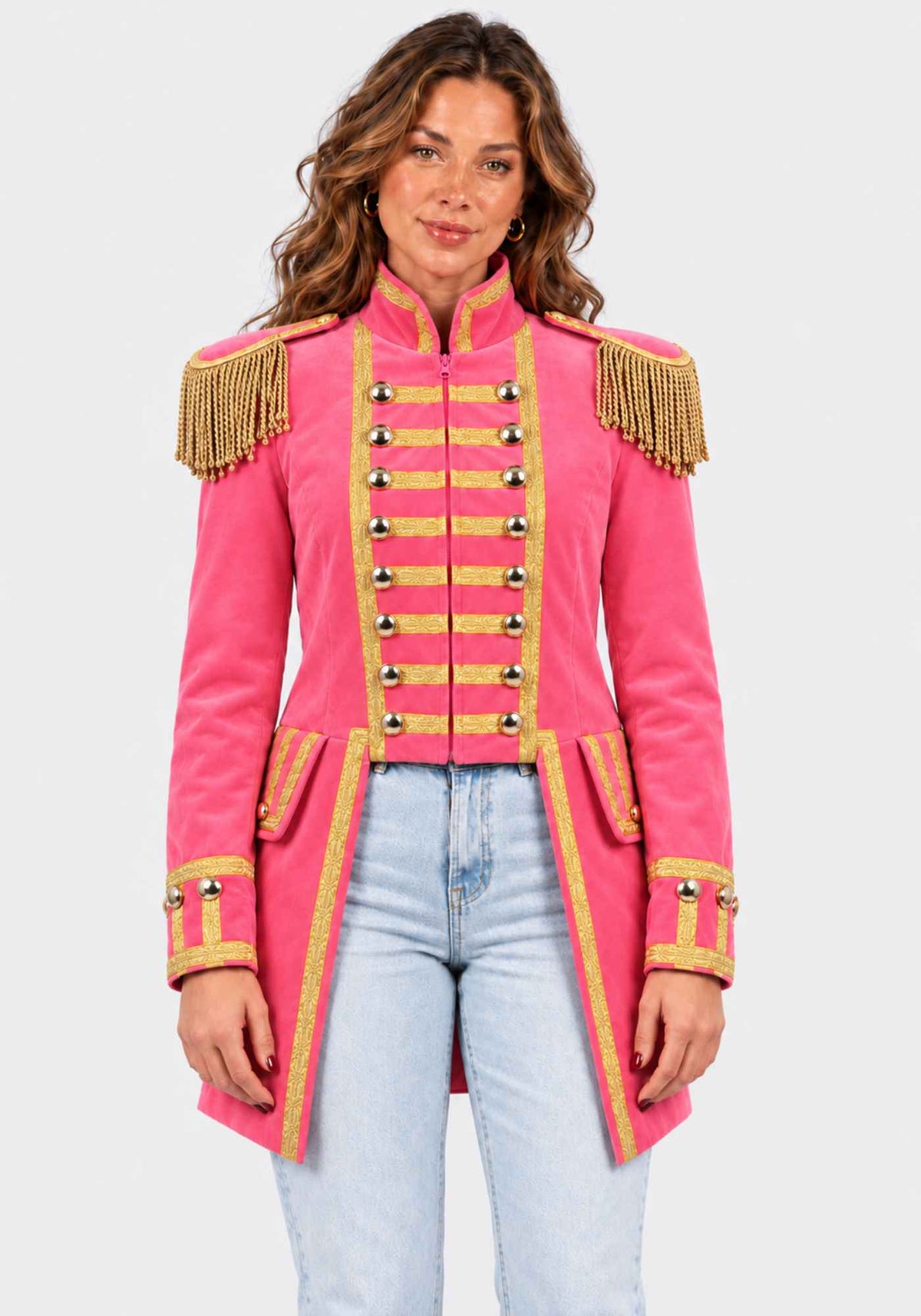 Vastelaovend Jas Dames Fantasy Roze Lang - Festivales