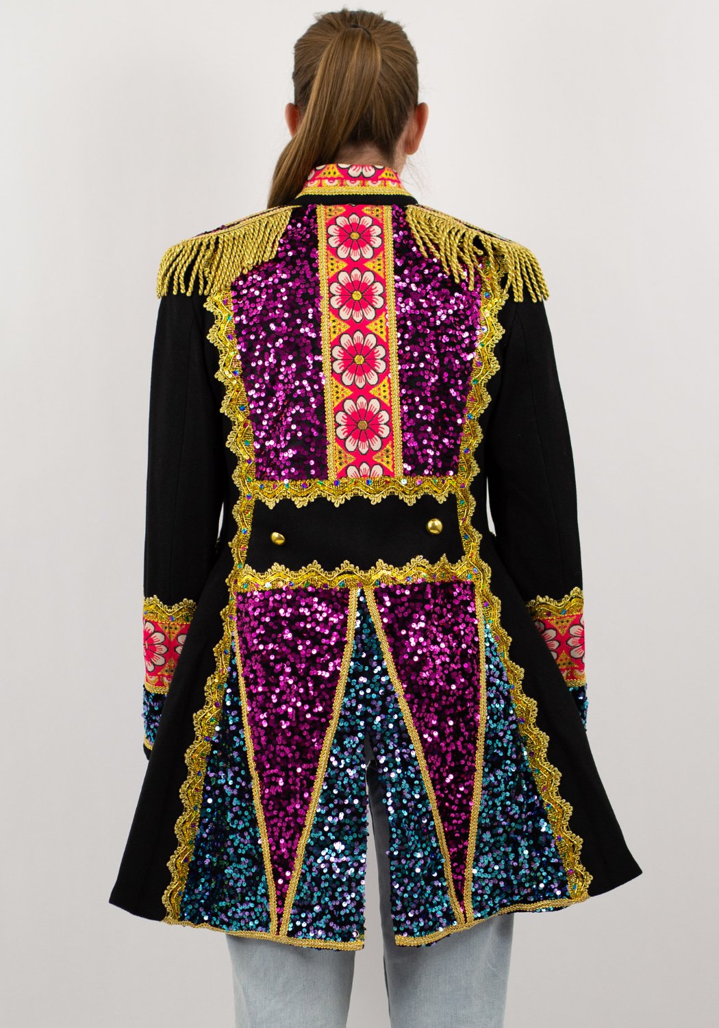 Carnavalsjas Dames Luxe Chique Colourfull - Festivales