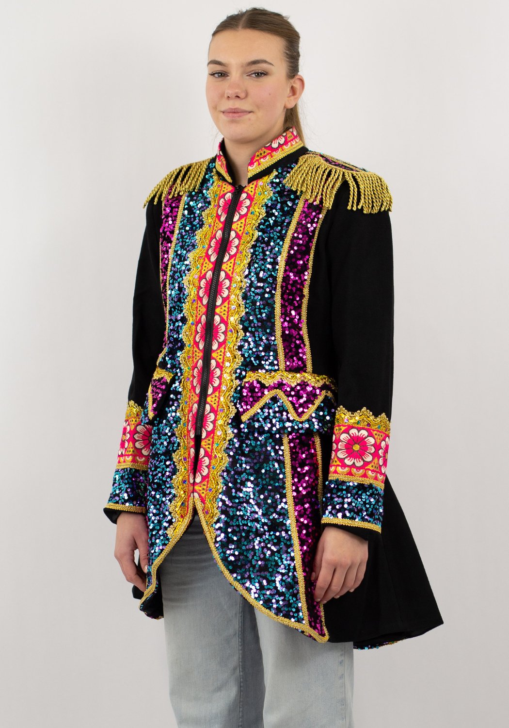 Carnavalsjas Dames Luxe Chique Colourfull - Festivales