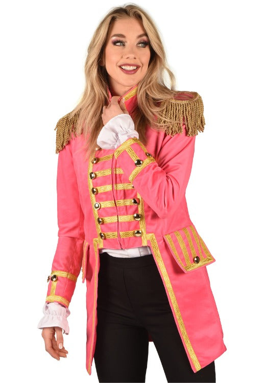 Carnavalsjas Dames Fantasy Roze Lang - Festivales