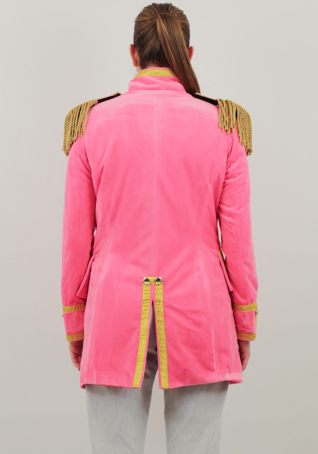 Carnavalsjas Dames Fantasy Roze Lang - Festivales