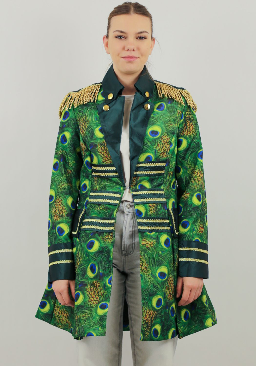 Carnavalsjas Dames Peacock Lang - Festivales