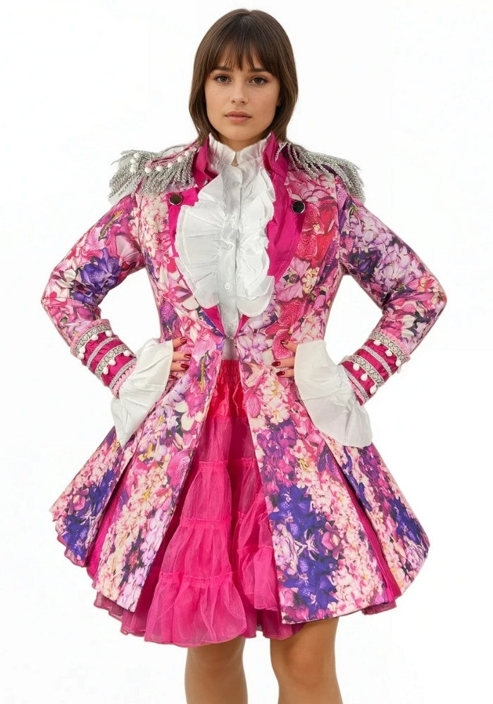 Carnavalsjas Pink Flower Dames - Bundel Basic - Festivales