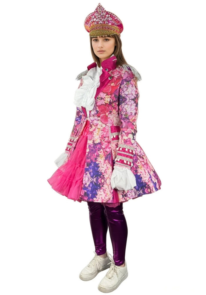 Carnavalsjas Pink Flower Dames - Bundel Luxe - Festivales