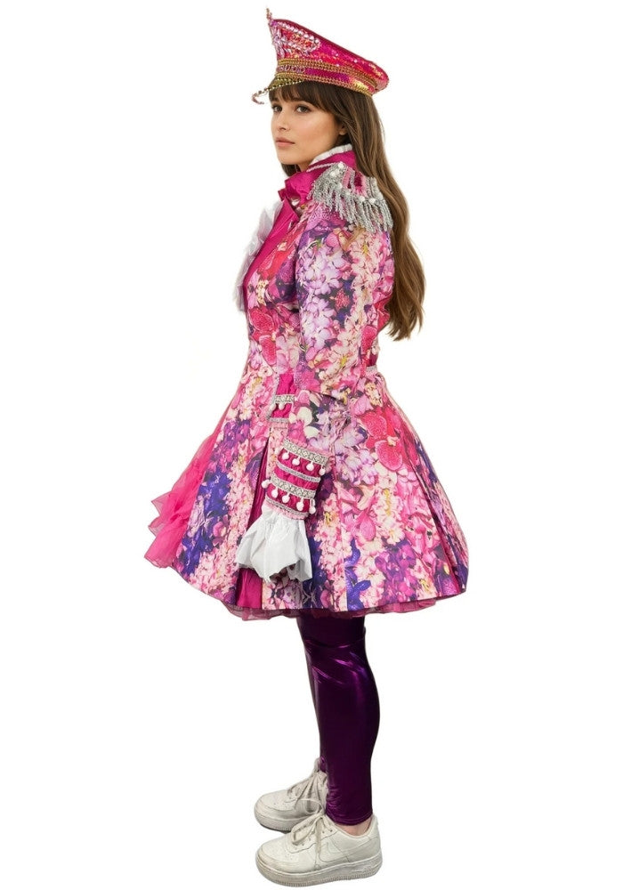 Carnavalsjas Pink Flower Dames - Bundel Luxe - Festivales