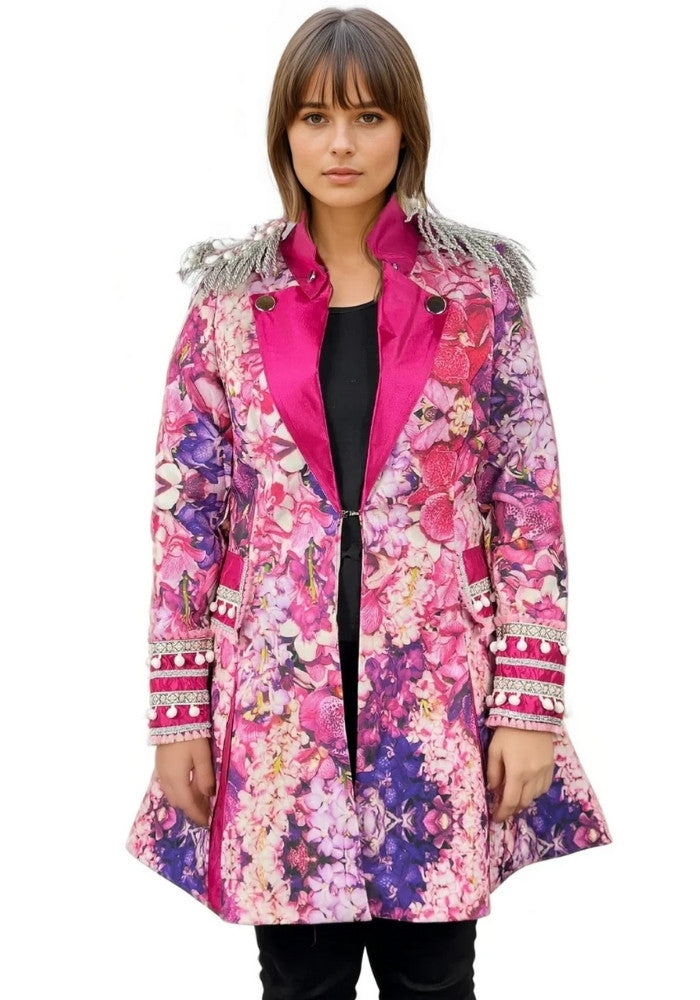 Carnavalsjas Pink Flower Dames - Bundel Luxe - Festivales