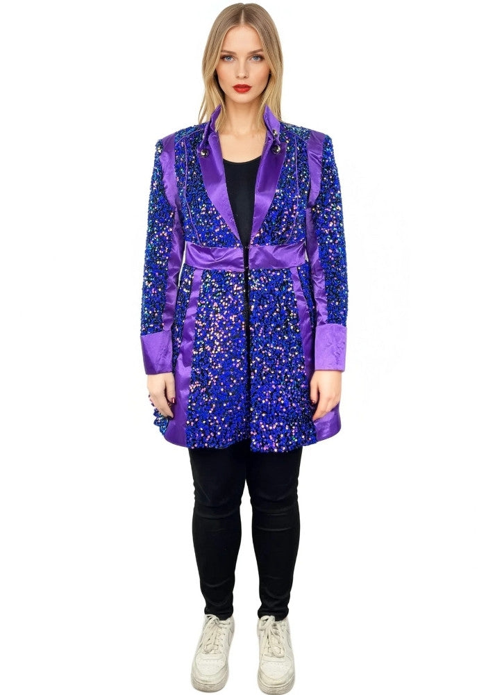 Carnavalsjas Sequin Purple Dames - Festivales