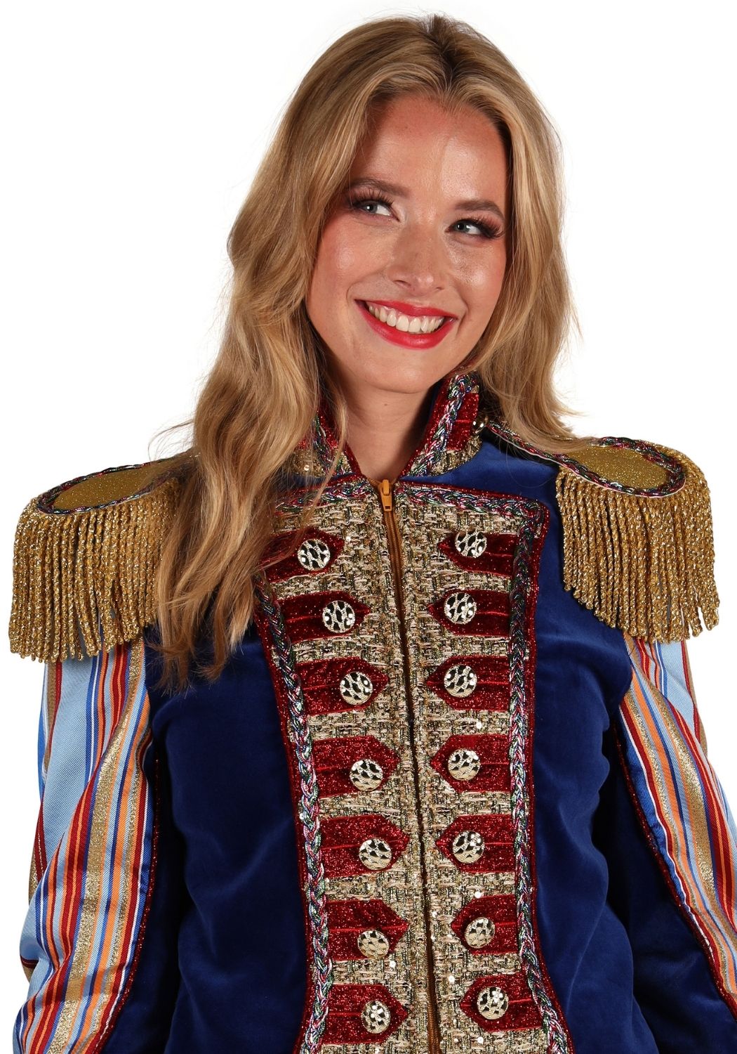 Carnavalsjas Dames Velvet Sensation Blauw - Festivales