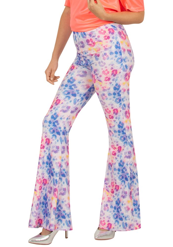 Flared Broek Panterprint Multicolor - Festivales