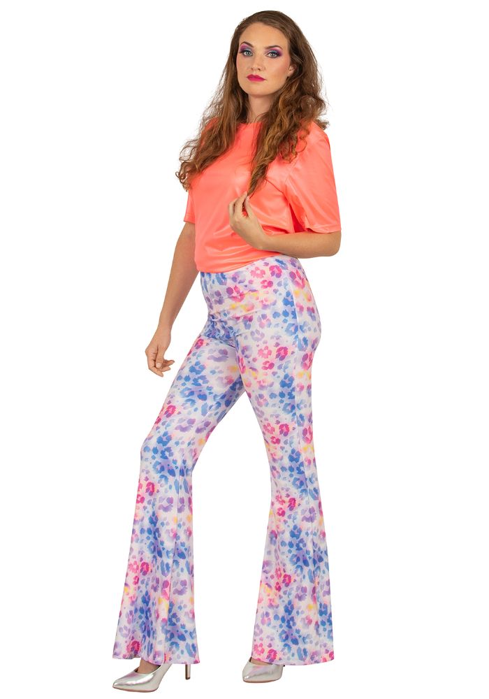 Flared Broek Panterprint Multicolor - Festivales