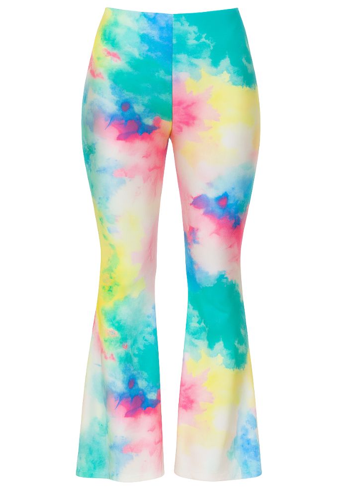 Flared Broek Poeder Spot Multicolor - Festivales