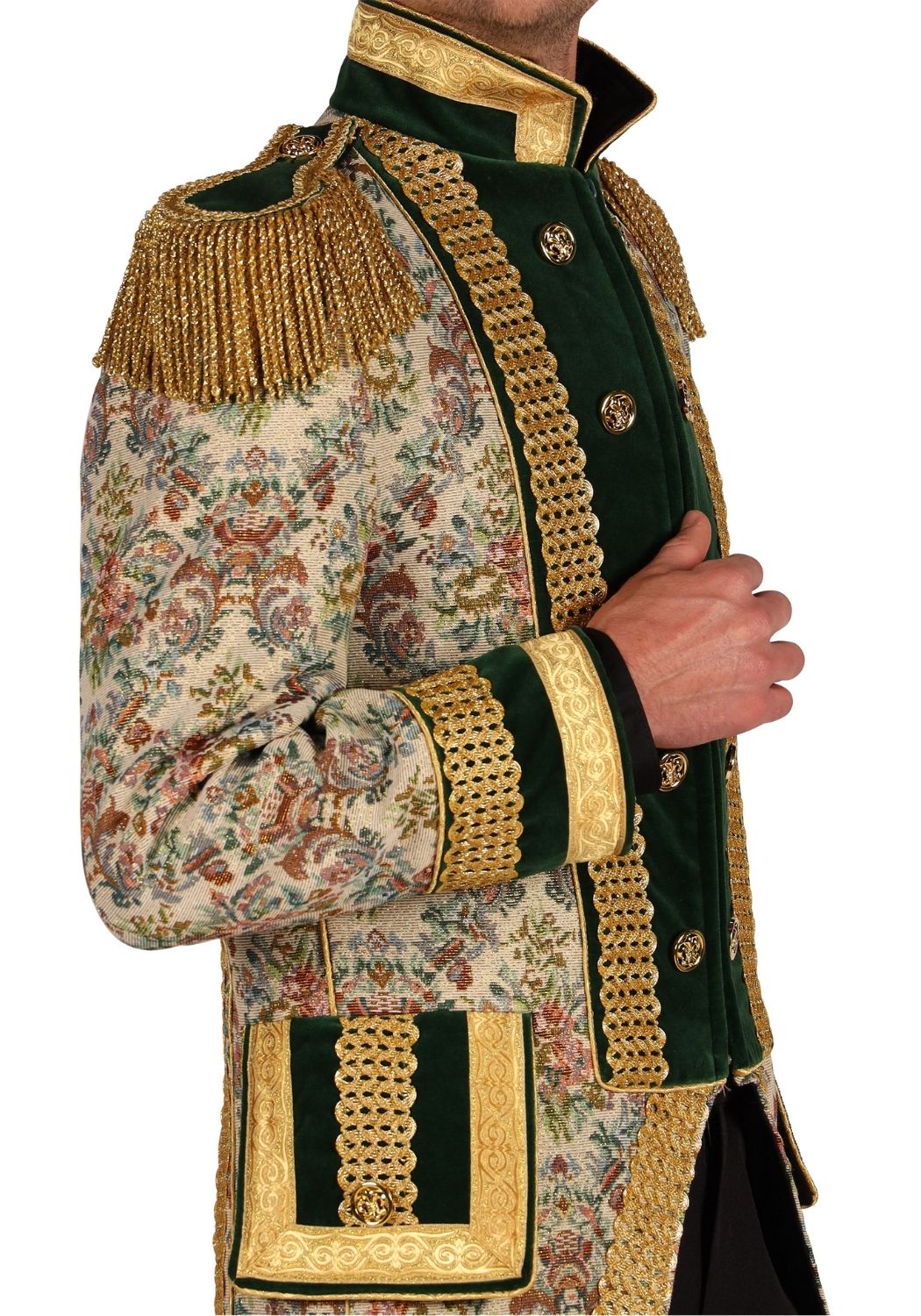 Carnavalsjas Heren Classic Style Wit - Festivales