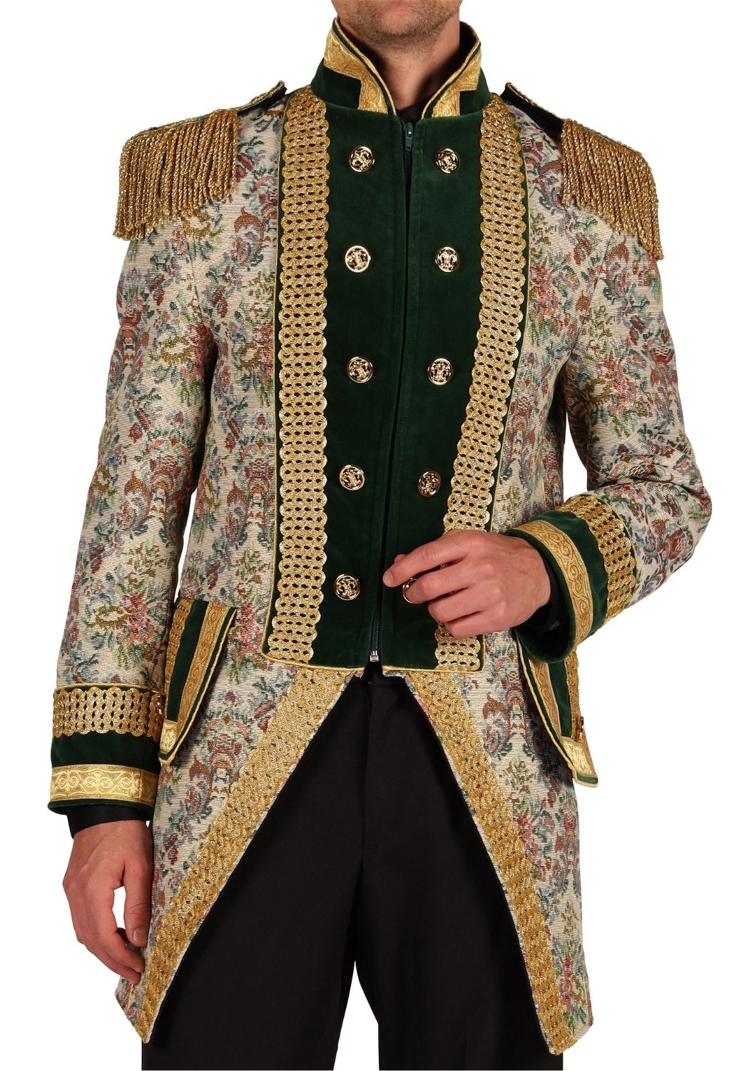 Carnavalsjas Heren Classic Style Wit - Festivales