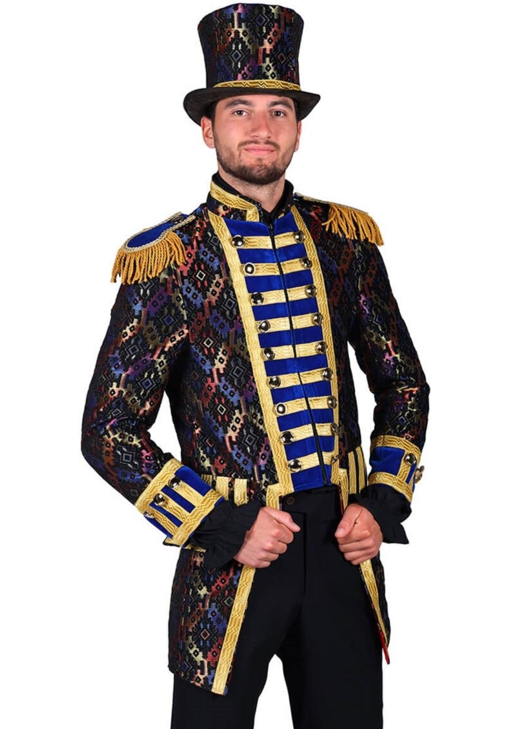 Carnavalsjas Heren Hologram Blauw - Festivales