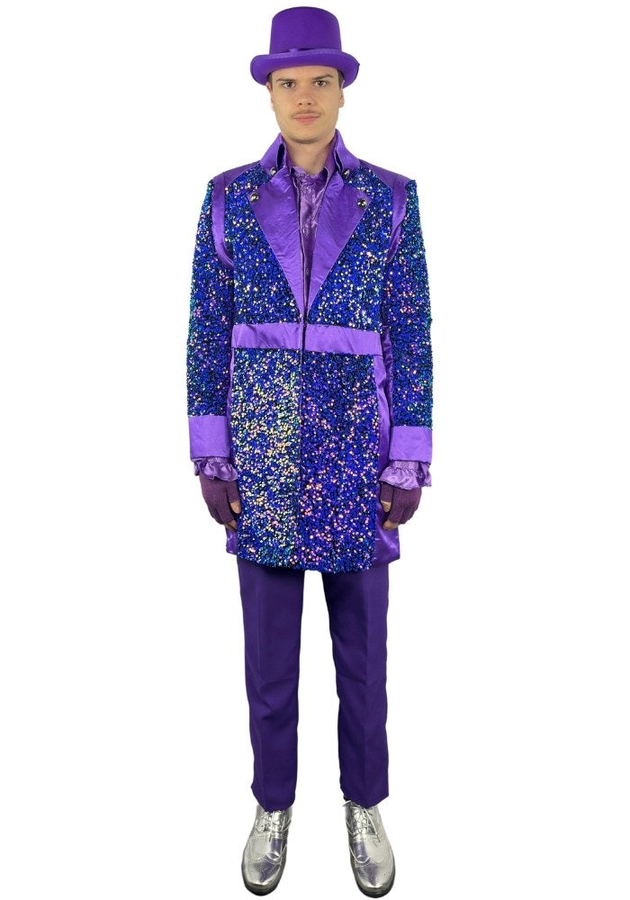 Carnavalsjas Sequin Purple Heren - Bundel Luxe - Festivales