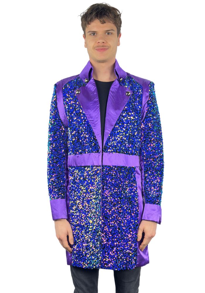 Carnavalsjas Sequin Purple Heren - Festivales