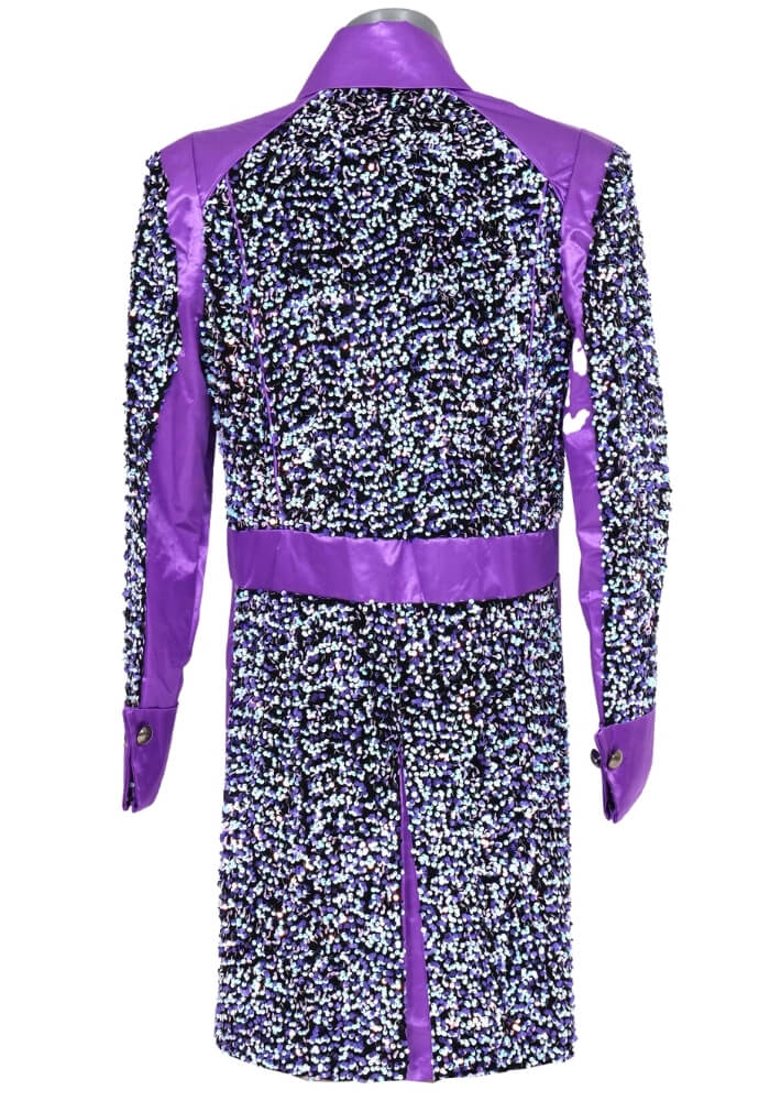 Carnavalsjas Sequin White Purple Heren - Festivales