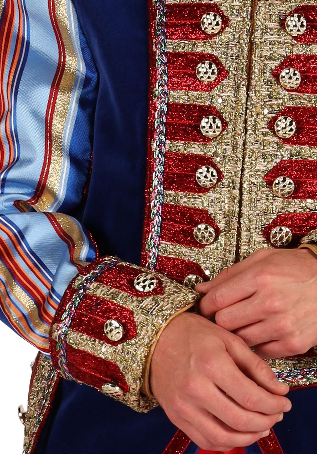 Carnavalsjas Heren Velvet Sensation Blauw - Festivales